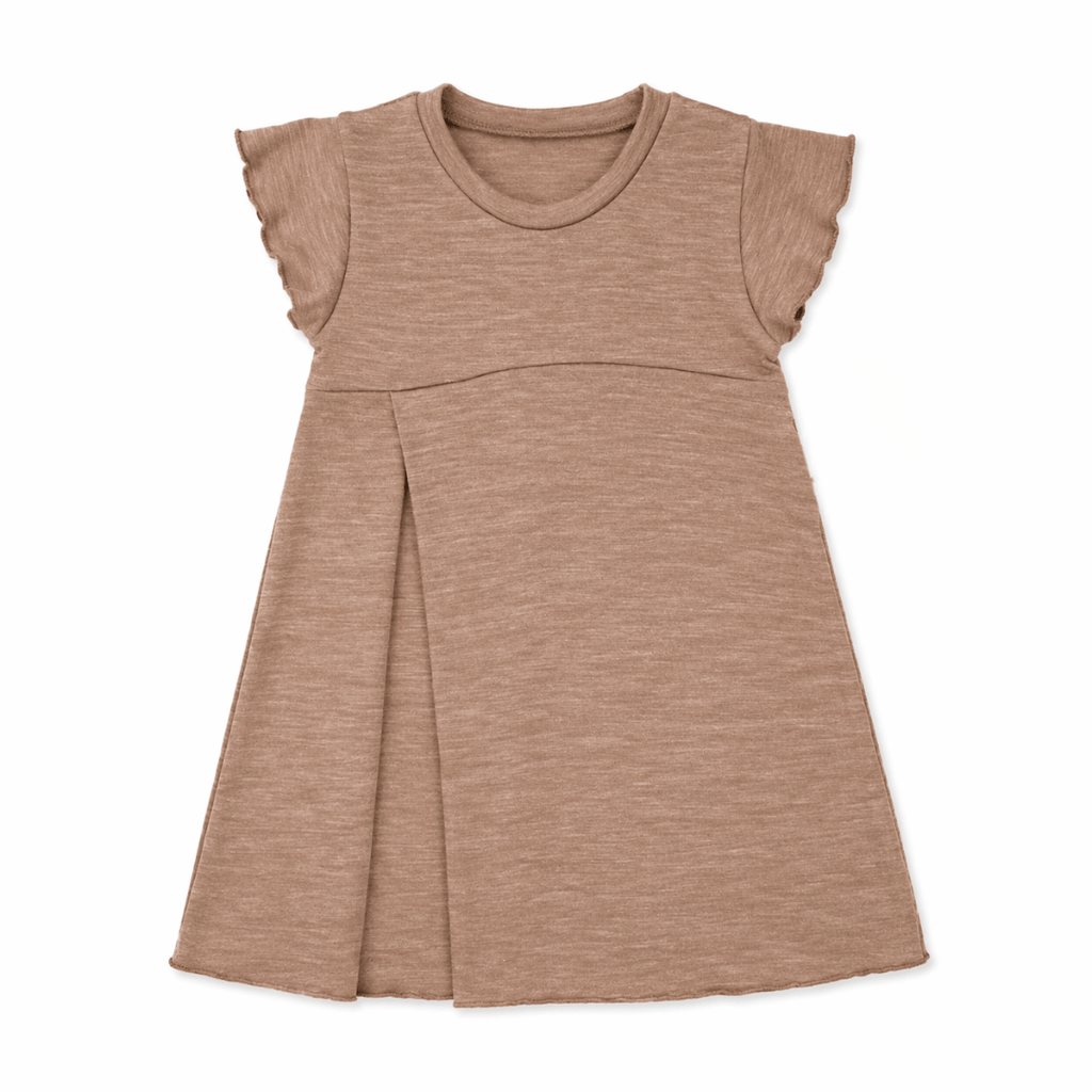 Sommermerino Kleid mit der Falte