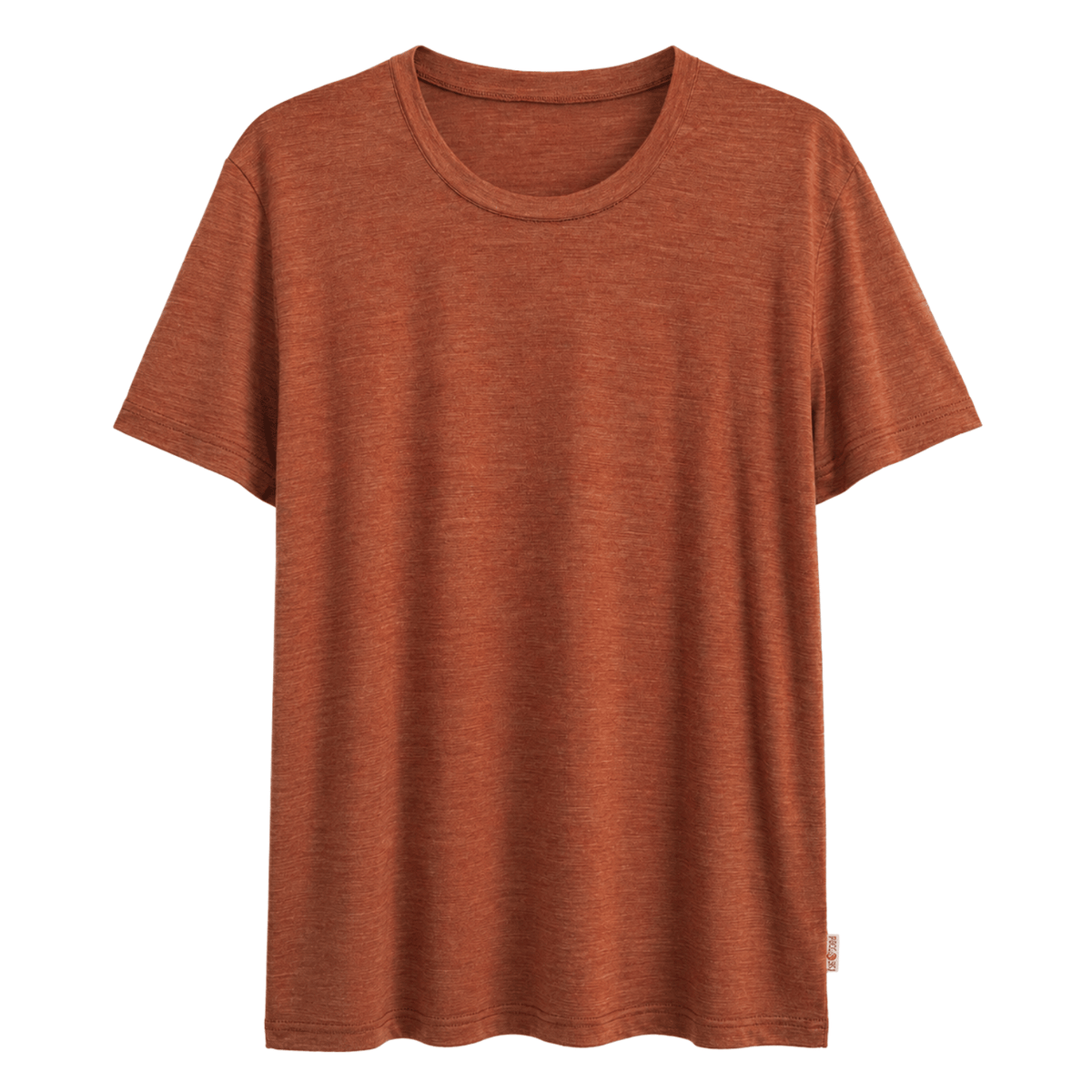 Neu: Sommermerino Herren Basic T-Shirt Bernstein