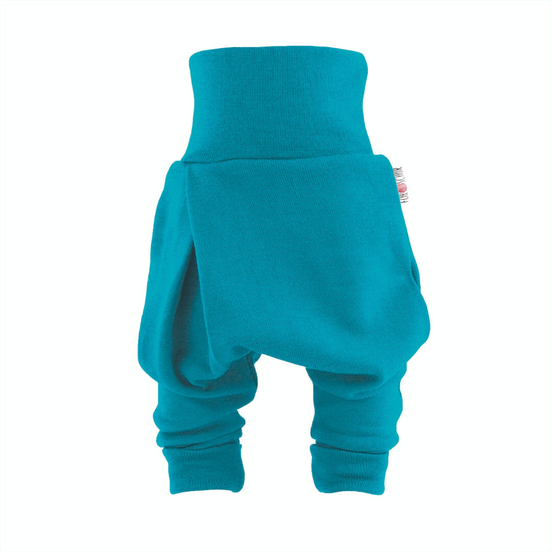 Kaschmir Baby Mitwachshose Blau