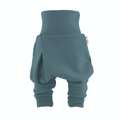 Kaschmir Baby Mitwachshose Blau meliert