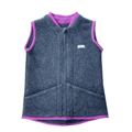 Wollfleece Weste Grau Gr. 146/152