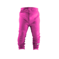 Kaschmir Schmale Kinder Hose Pink mit Teilungsnaht