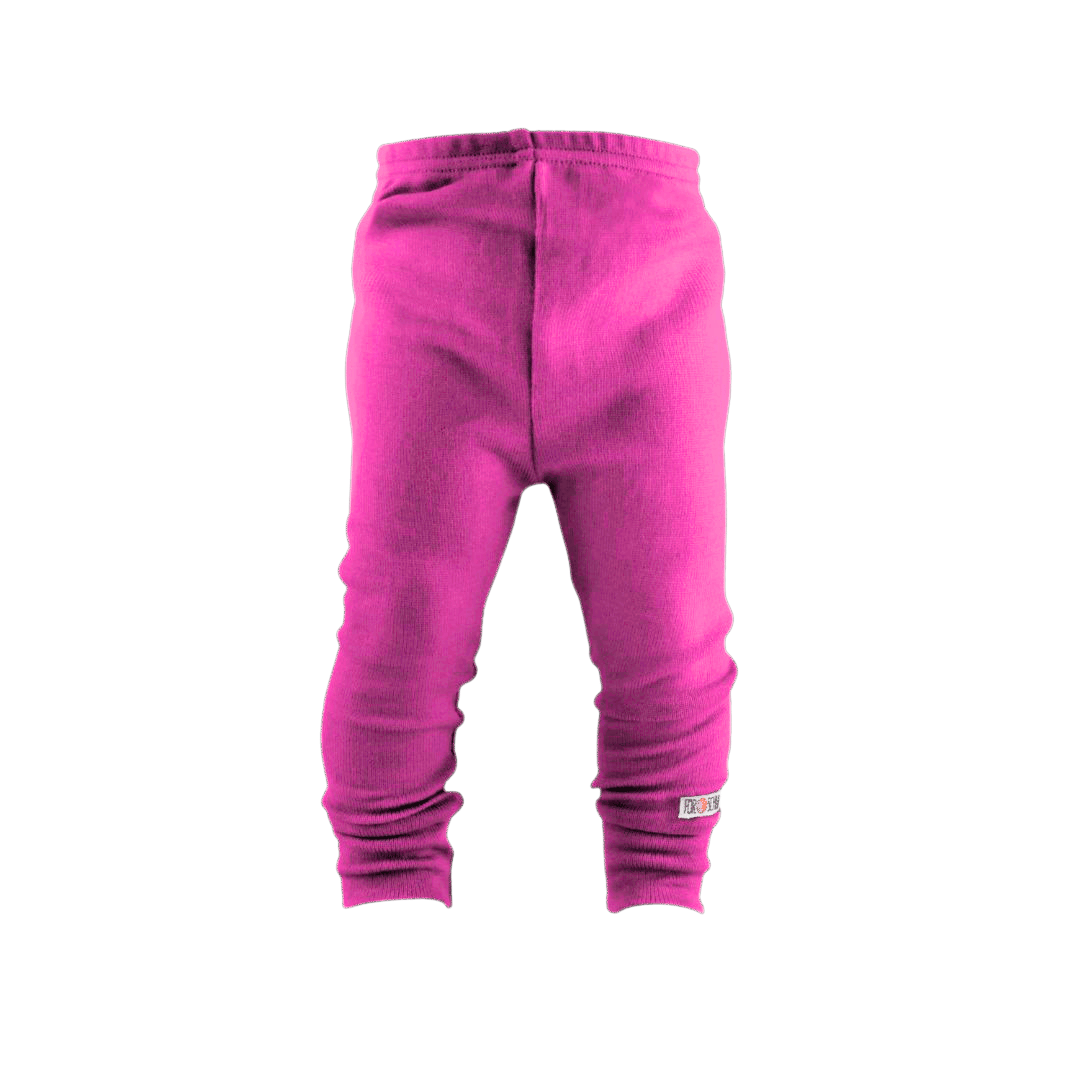 Kaschmir Schmale Kinder Hose Pink mit Teilungsnaht