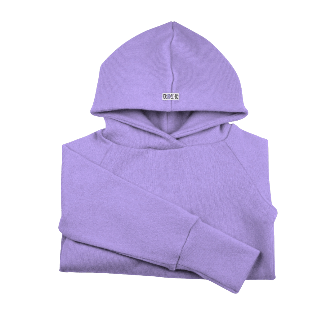 Upcycling Kaschmir Hoodie Lila