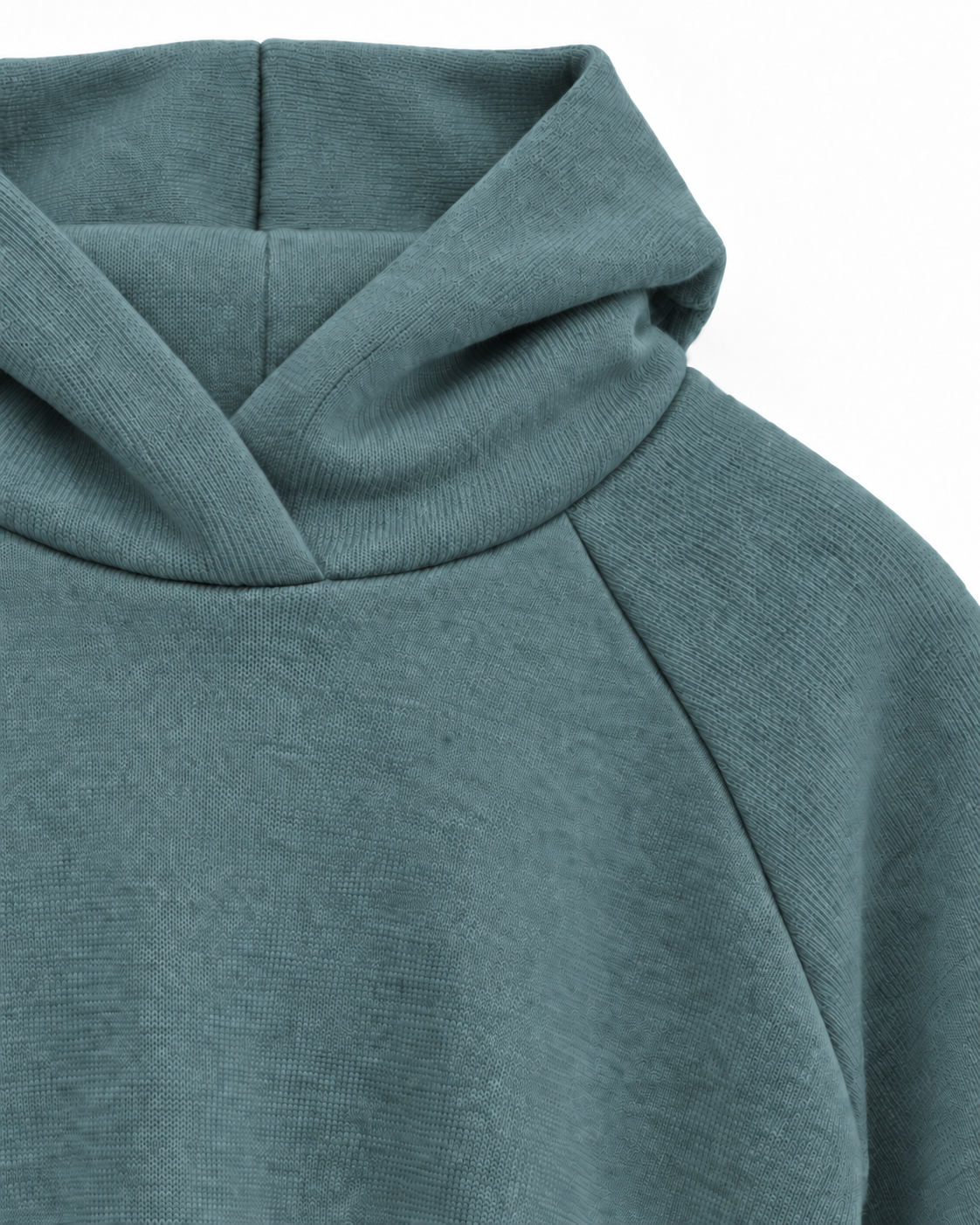 Kinder Hoodie aus Every Day Merino in Tiefsee, Detailaufnahme, ForSchur