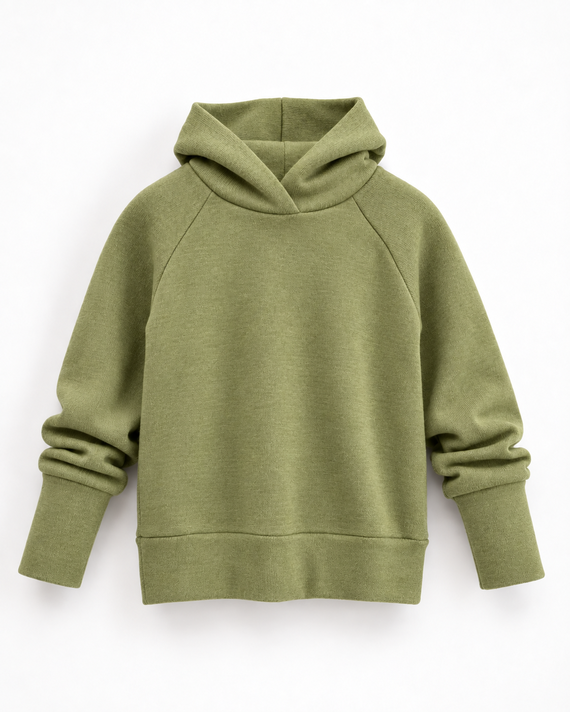 Every Day Merino Kinder Hoodie - Helle Olive