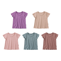 Sommermerino Kinderbluse mit Flügelärmeln