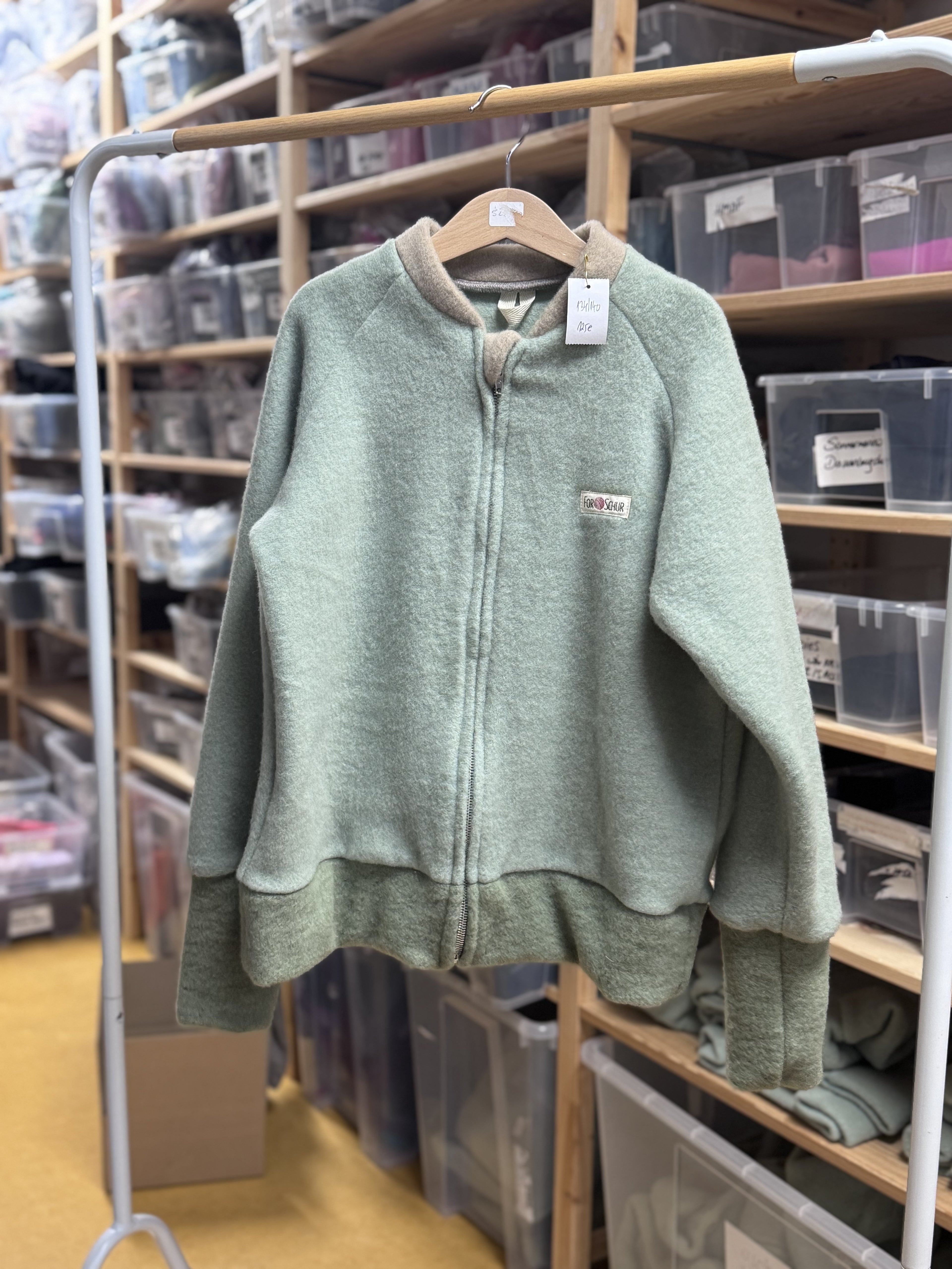 Lagerverkauf: (6) Wollfleecejacke 134/140