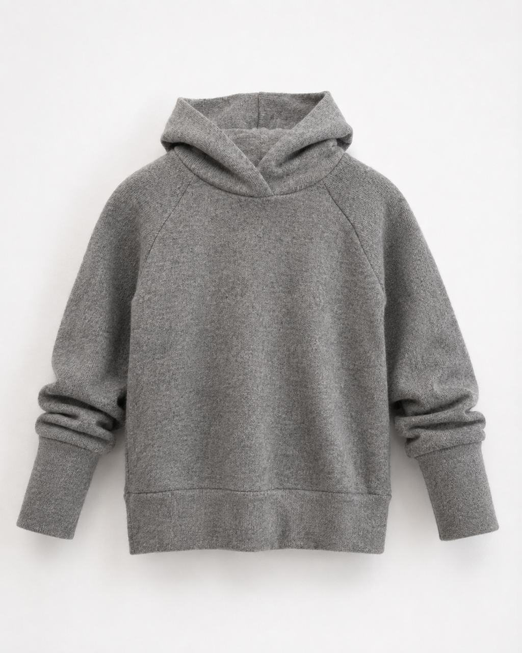 Kaschmir Kinder Hoodie Grau