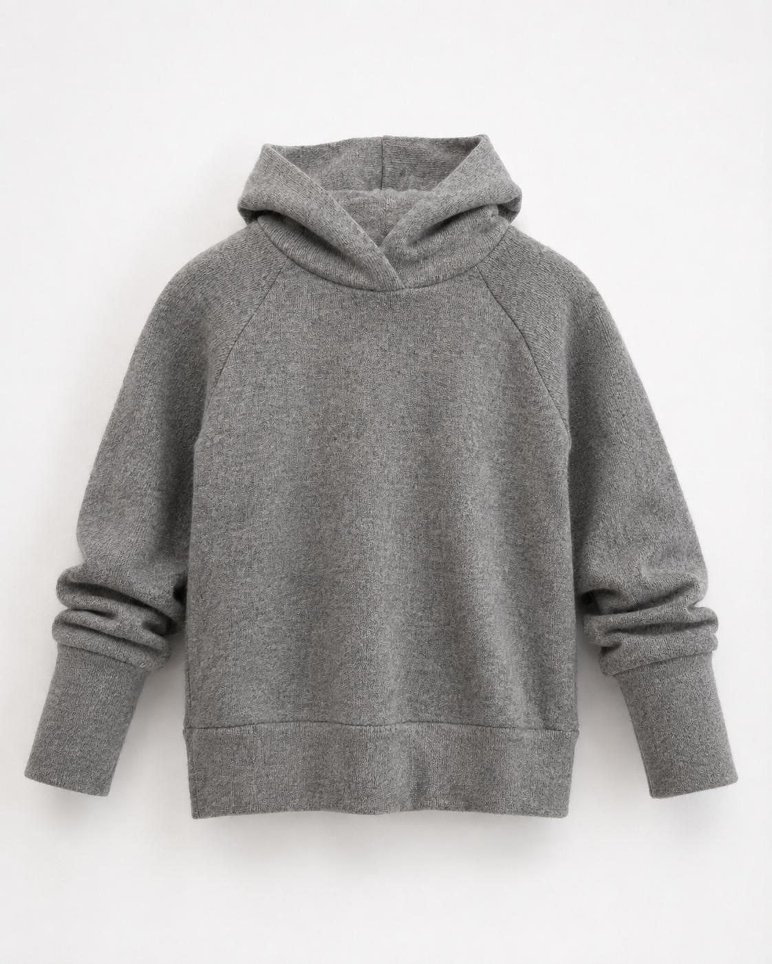 Kaschmir Kinder Hoodie Grau