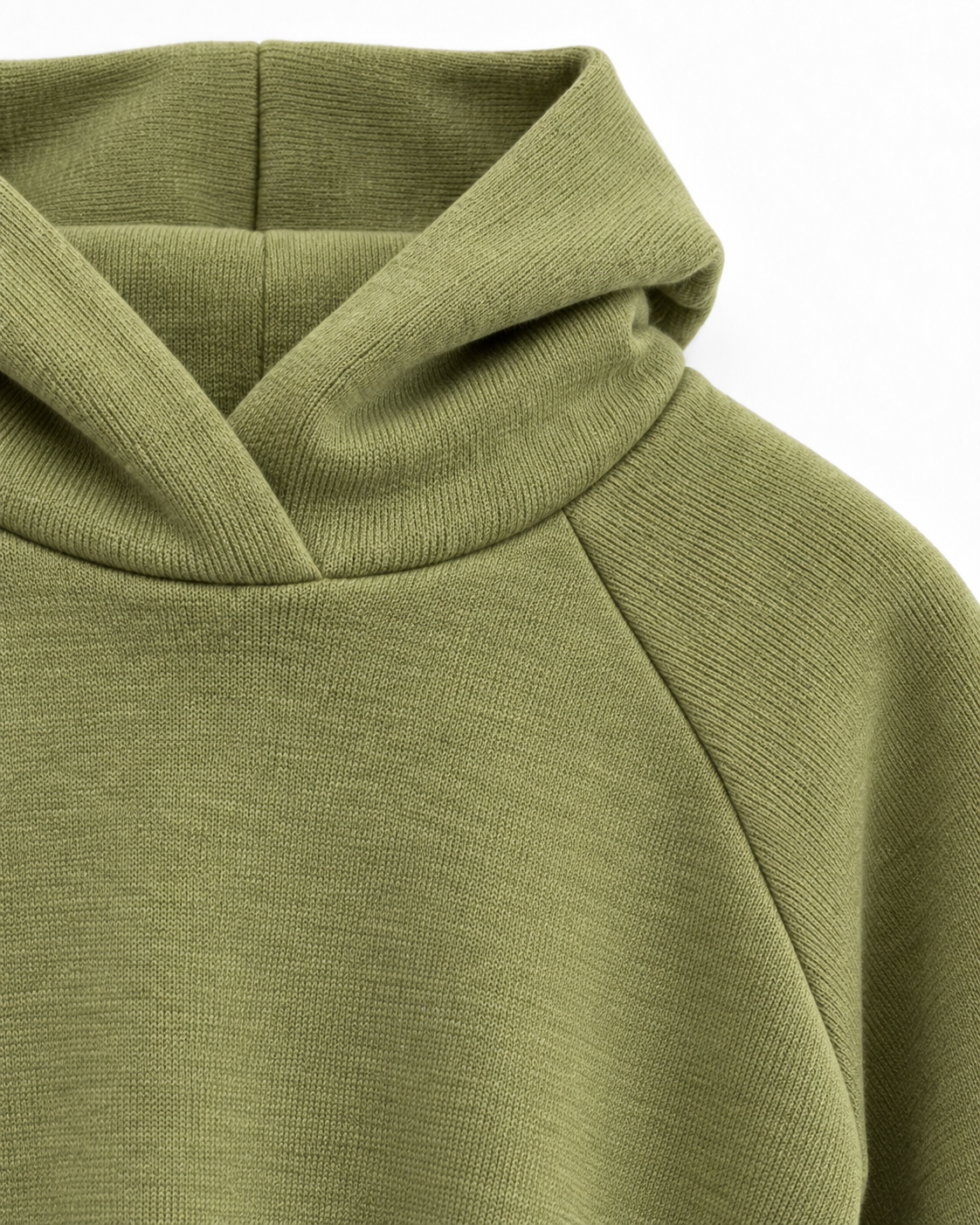Every Day Merino Kinder Hoodie - Helle Olive