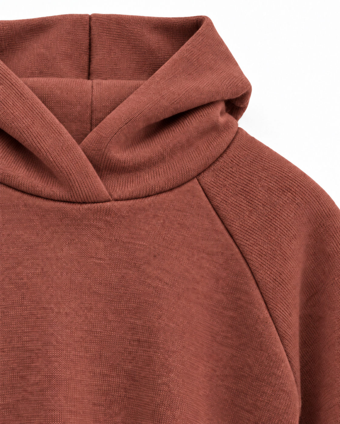 Kinder Hoodie aus Every Day Merino in Fuchs, Detailaufnahme, ForSchur