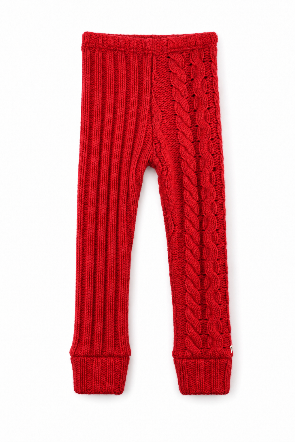 Kaschmir Kinder Schmale Hose Rot 98/104