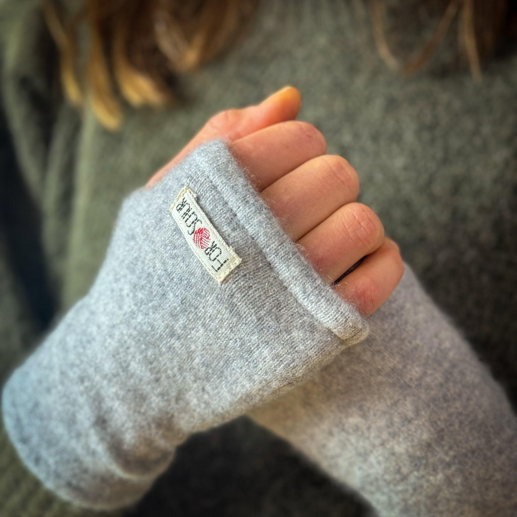 Kaschmir Handstulpen Lila - ForSchur