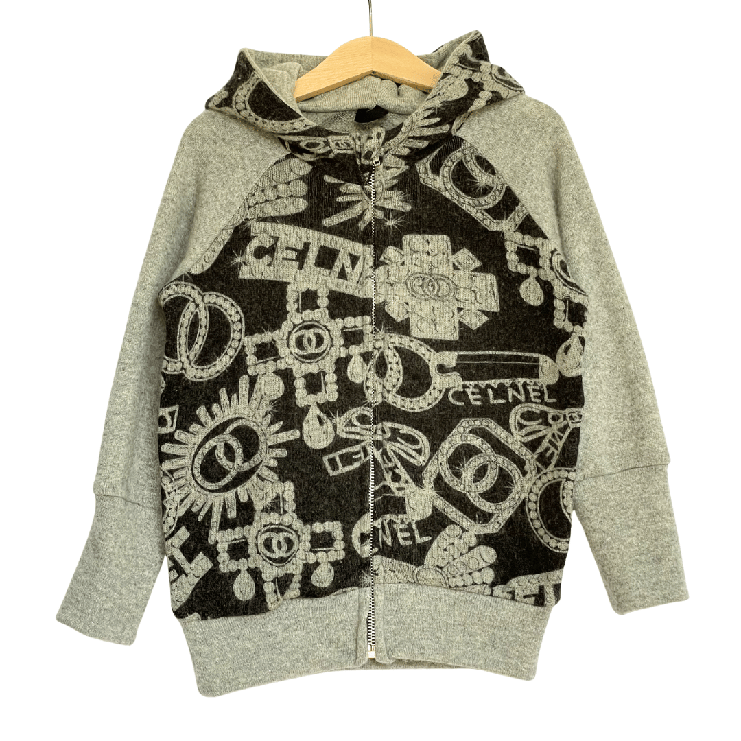 Kaschmir Kinder Kapuzenjacke 98/104