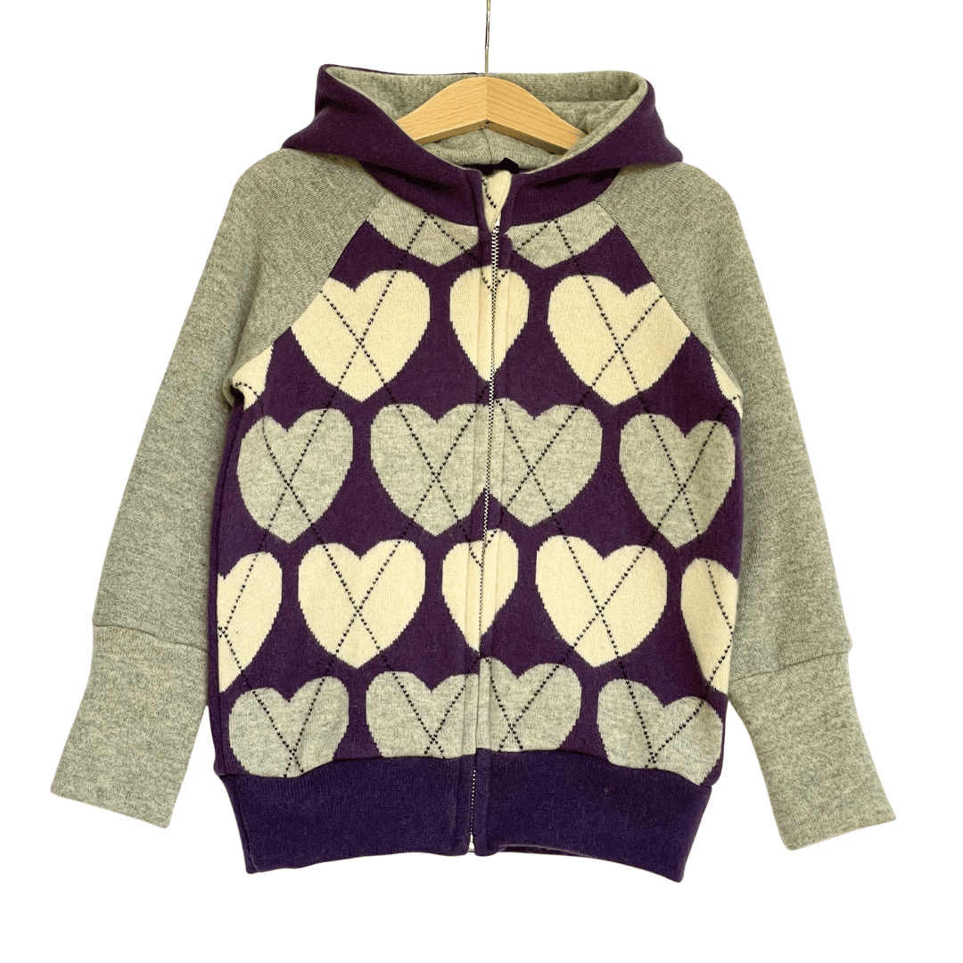 Kaschmir Kinder Kapuzenjacke 98/104