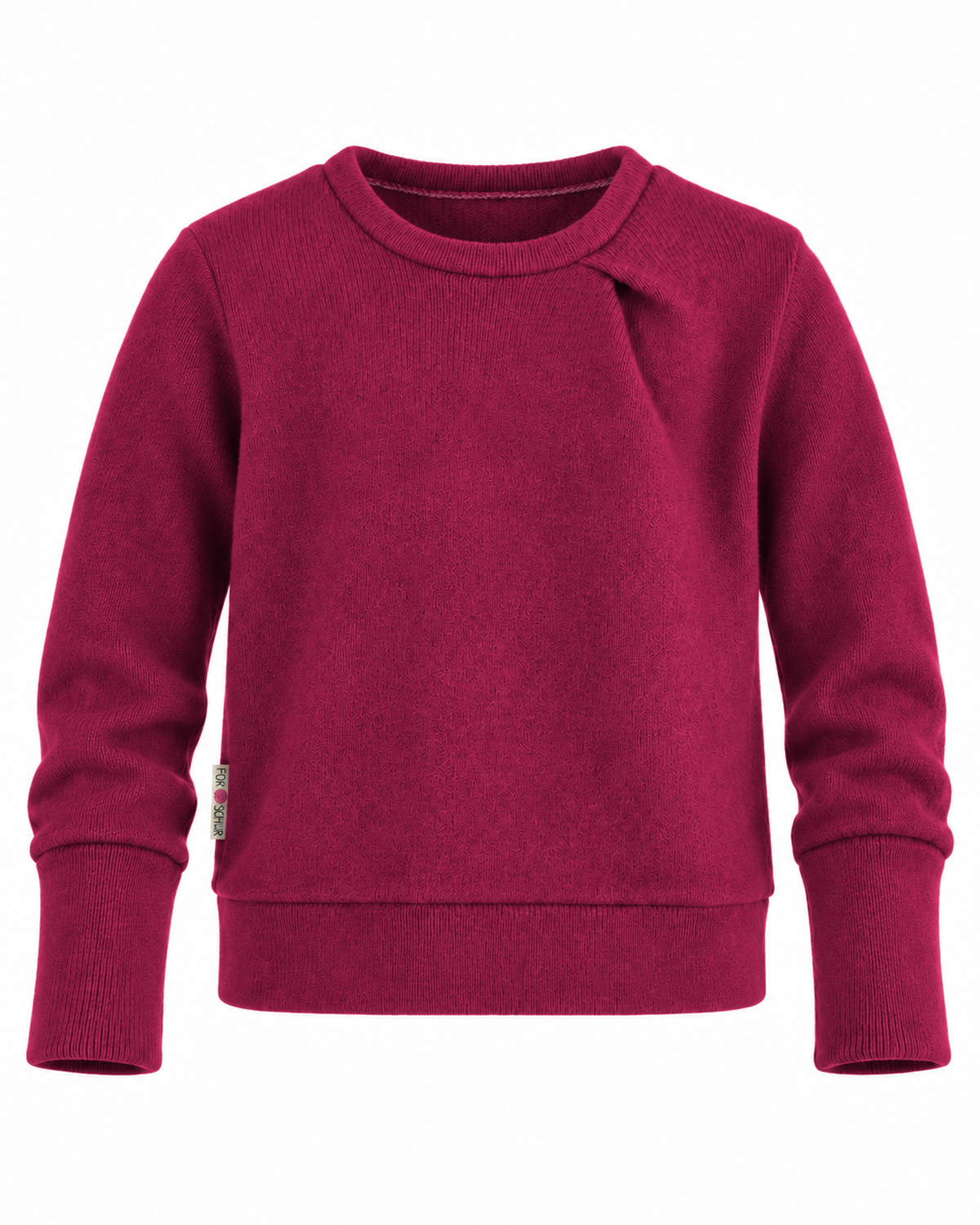 Every Day Merino Kinder Pullover mit der Falte Drachenfrucht