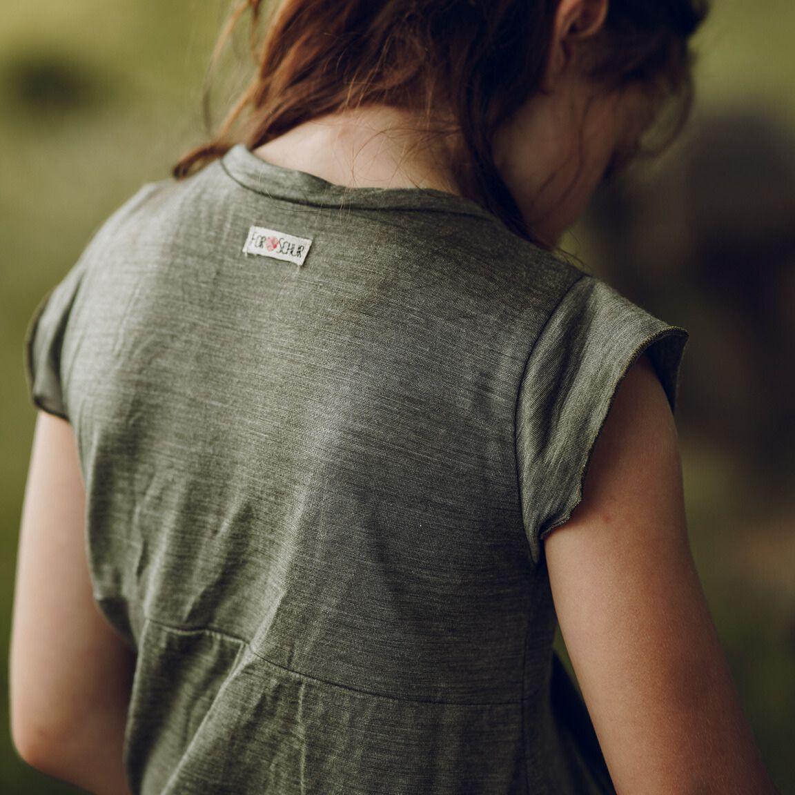 Sommermerino Kleid mit der Falte - ForSchur