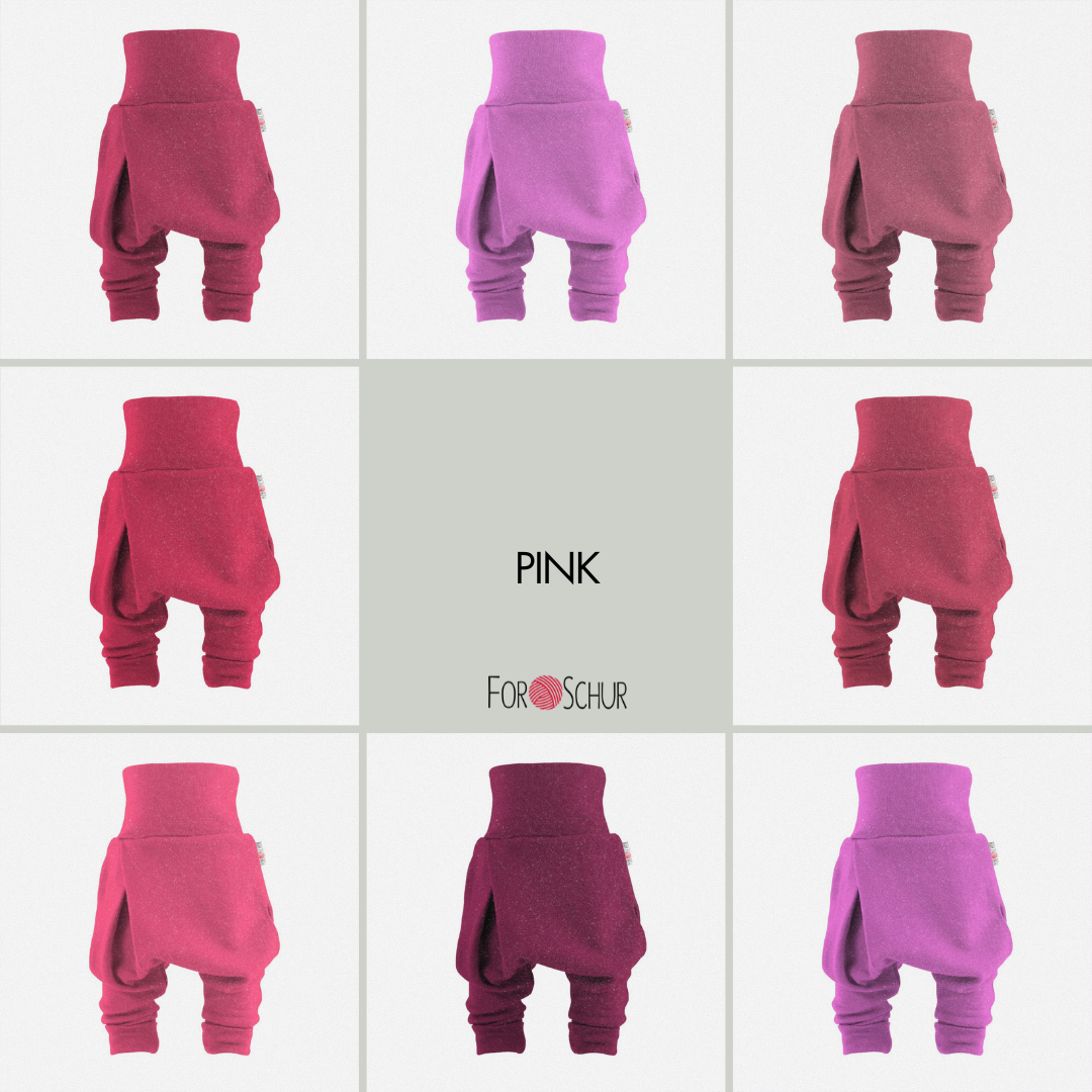Kaschmir Mitwachshose Pink