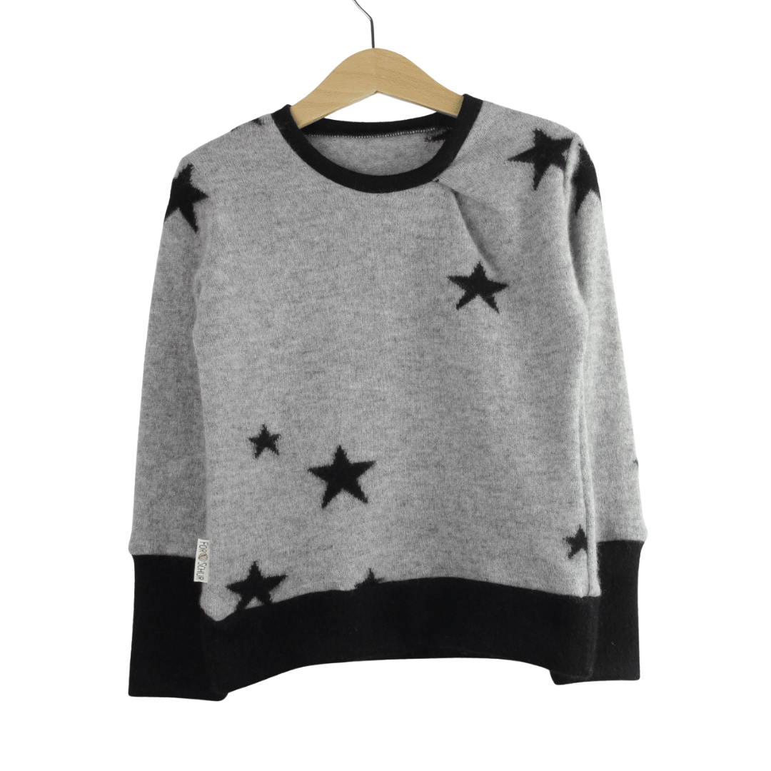 Upcycling Kaschmirpullover mit der Falte 98/104