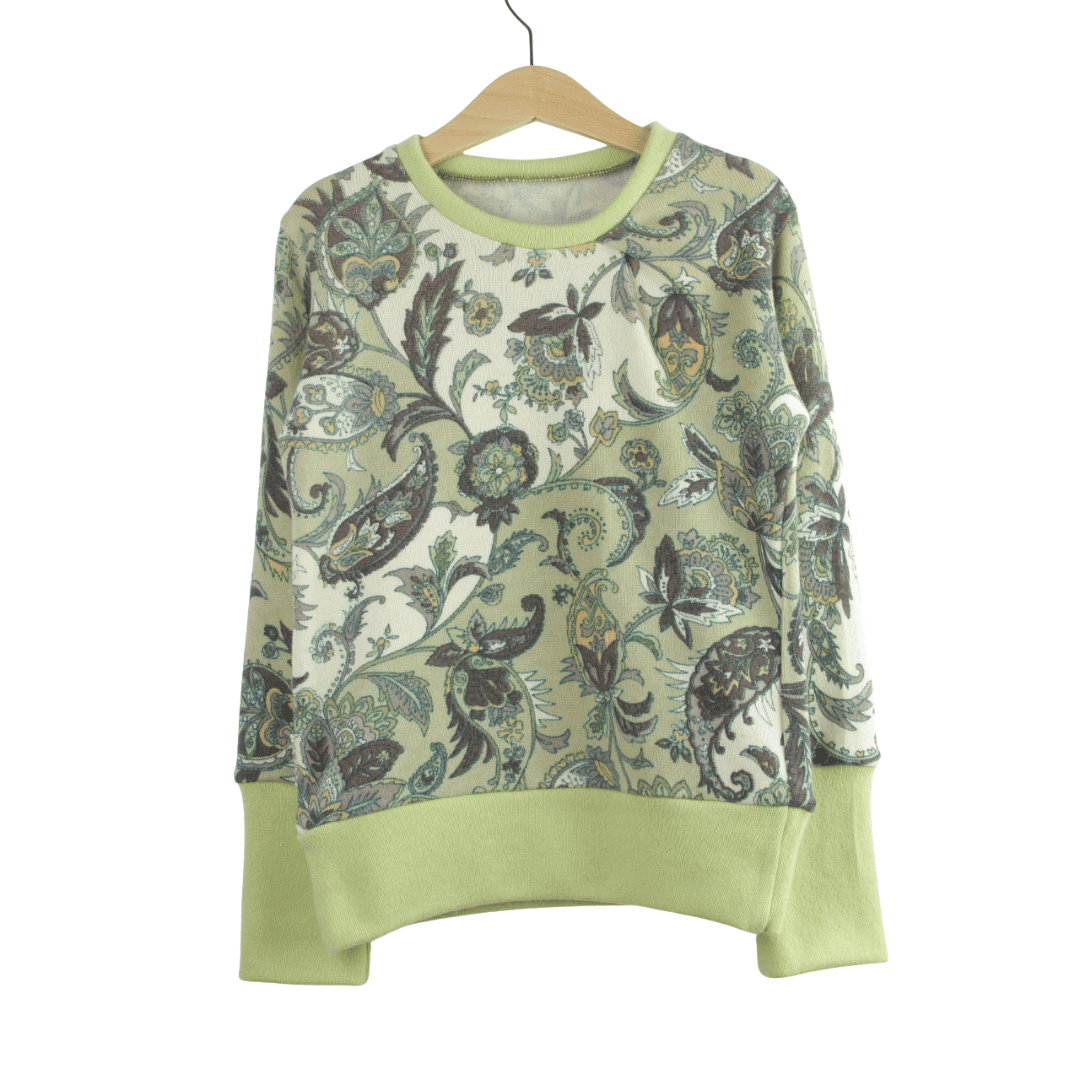 Upcycling Kaschmirpullover mit der Falte 110/116