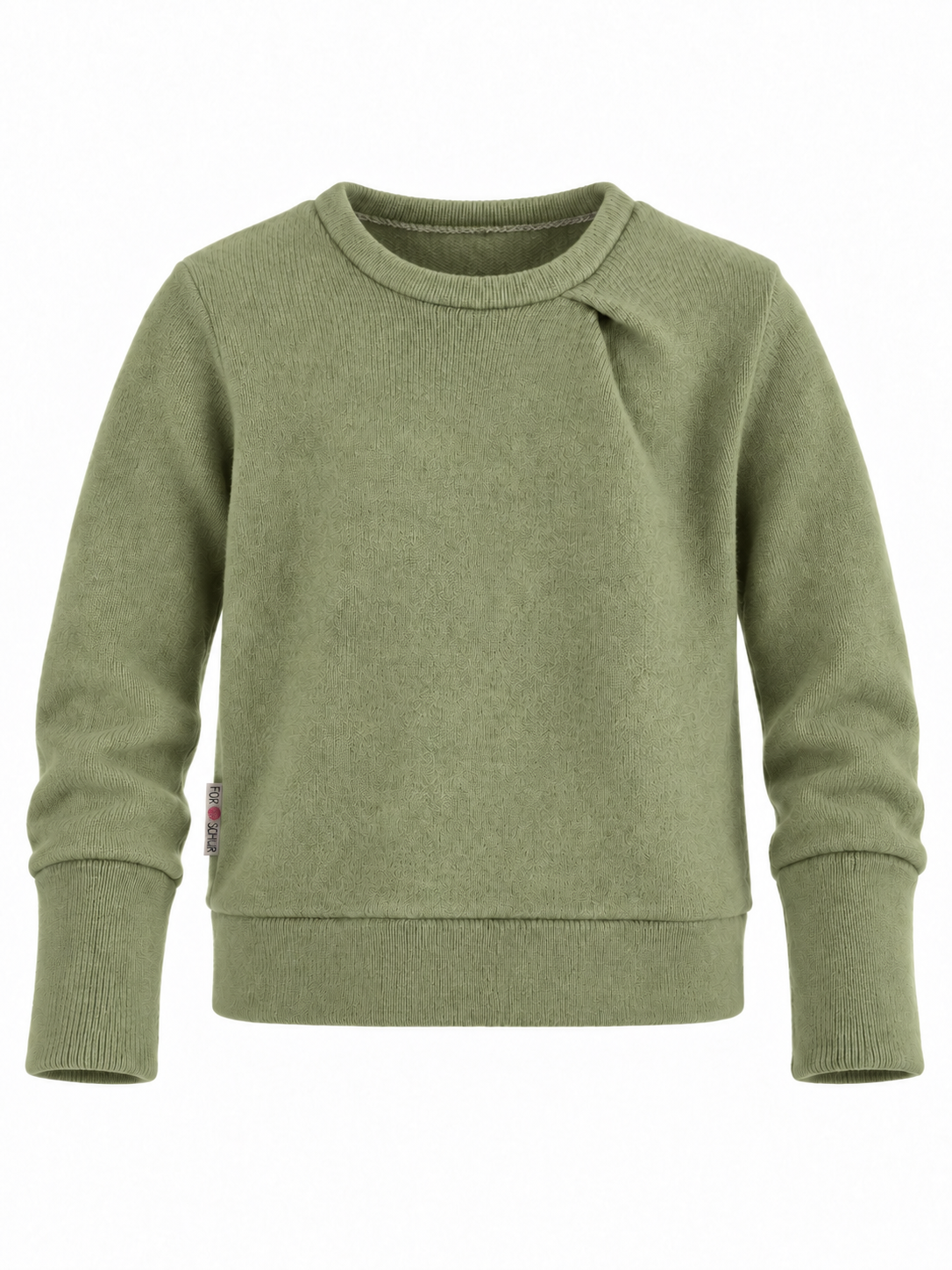 Every Day Merino Pullover mit der Falte - Helle Olive