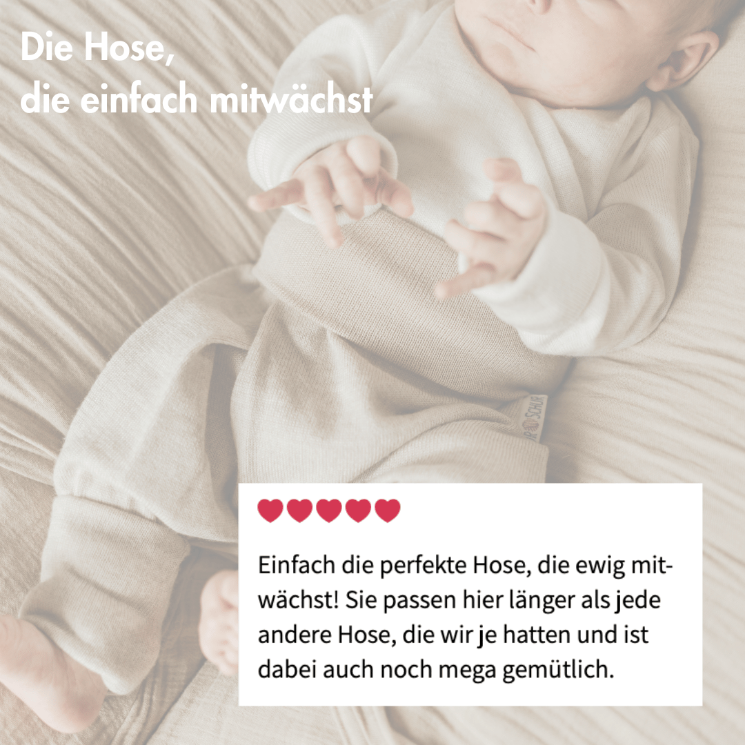 Kaschmir Baby Mitwachshose