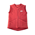 Wollfleece Weste Orange Gr. 110/116