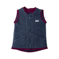 Wollfleece Weste Grau Gr. 110/116