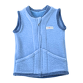 Wollfleece Weste Blau Gr. 74/80