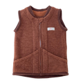 Wollfleece Weste Braun Gr. 74/80