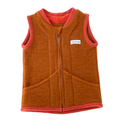 Wollfleece Weste Orange Gr. 74/80