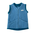 Wollfleece Weste Blau Gr. 86/92