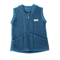 Wollfleece Weste Blau Gr. 86/92