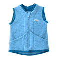 Wollfleece Weste Blau Gr. 98/104
