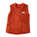 Wollfleece Weste Orange Gr. 98/104