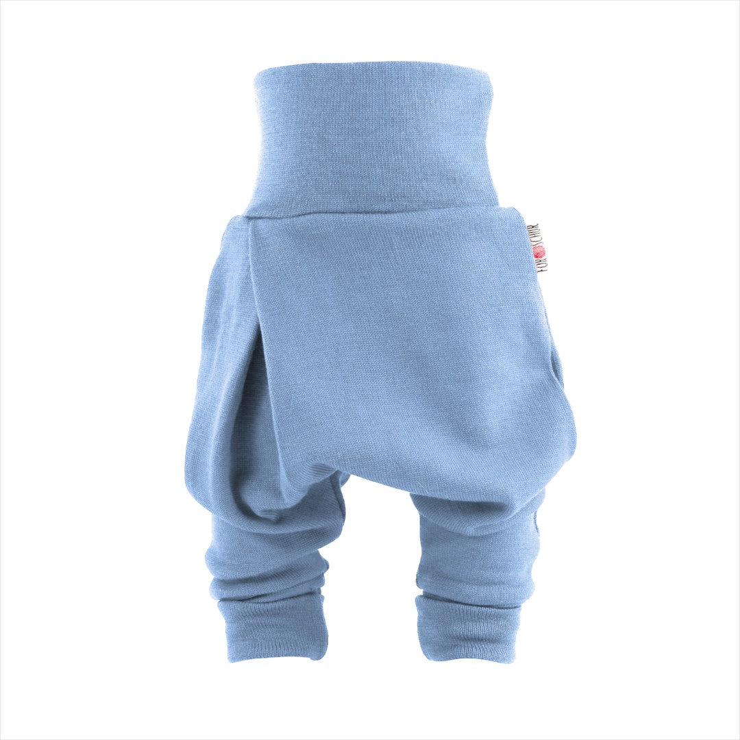 Kaschmir Baby Mitwachshose Blau