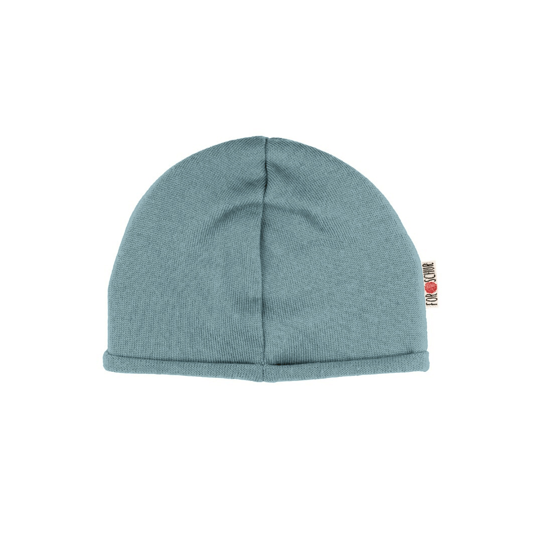 Upcycling Kaschmir Beanie Blau
