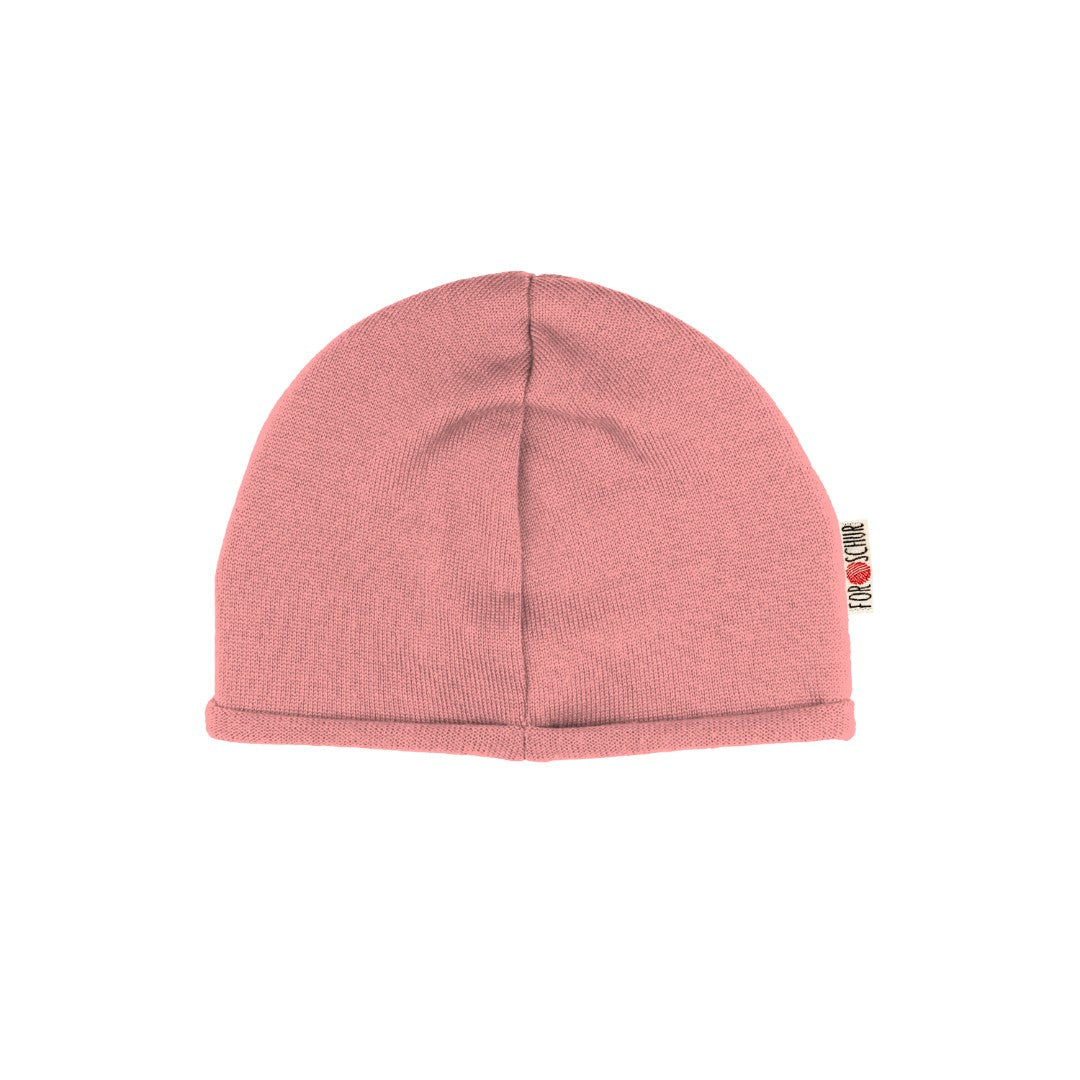 Upcycling Kaschmir Beanie helle Anemone meliert