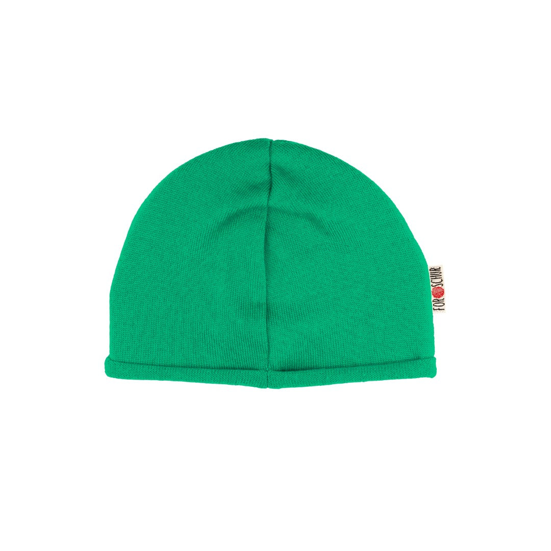 Upcycling Kaschmir Beanie heller Frosch