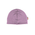 Upcycling Kaschmir Beanie dunkle Nachtviole meliert