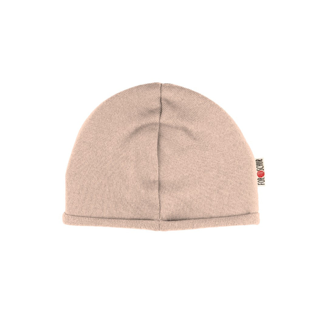 Upcycling Kaschmir Beanie Puder