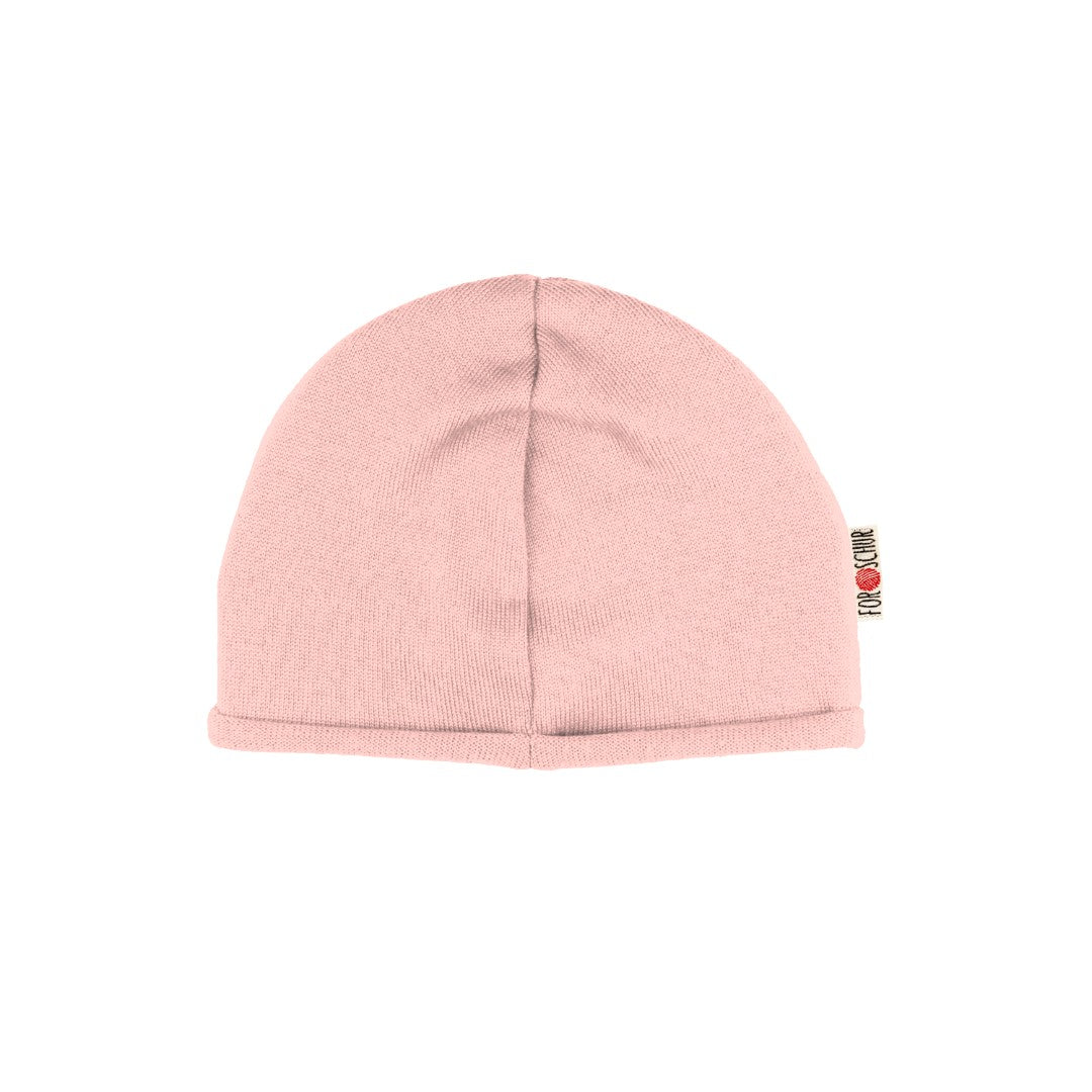 Upcycling Kaschmir Beanie helle Rose - ForSchur