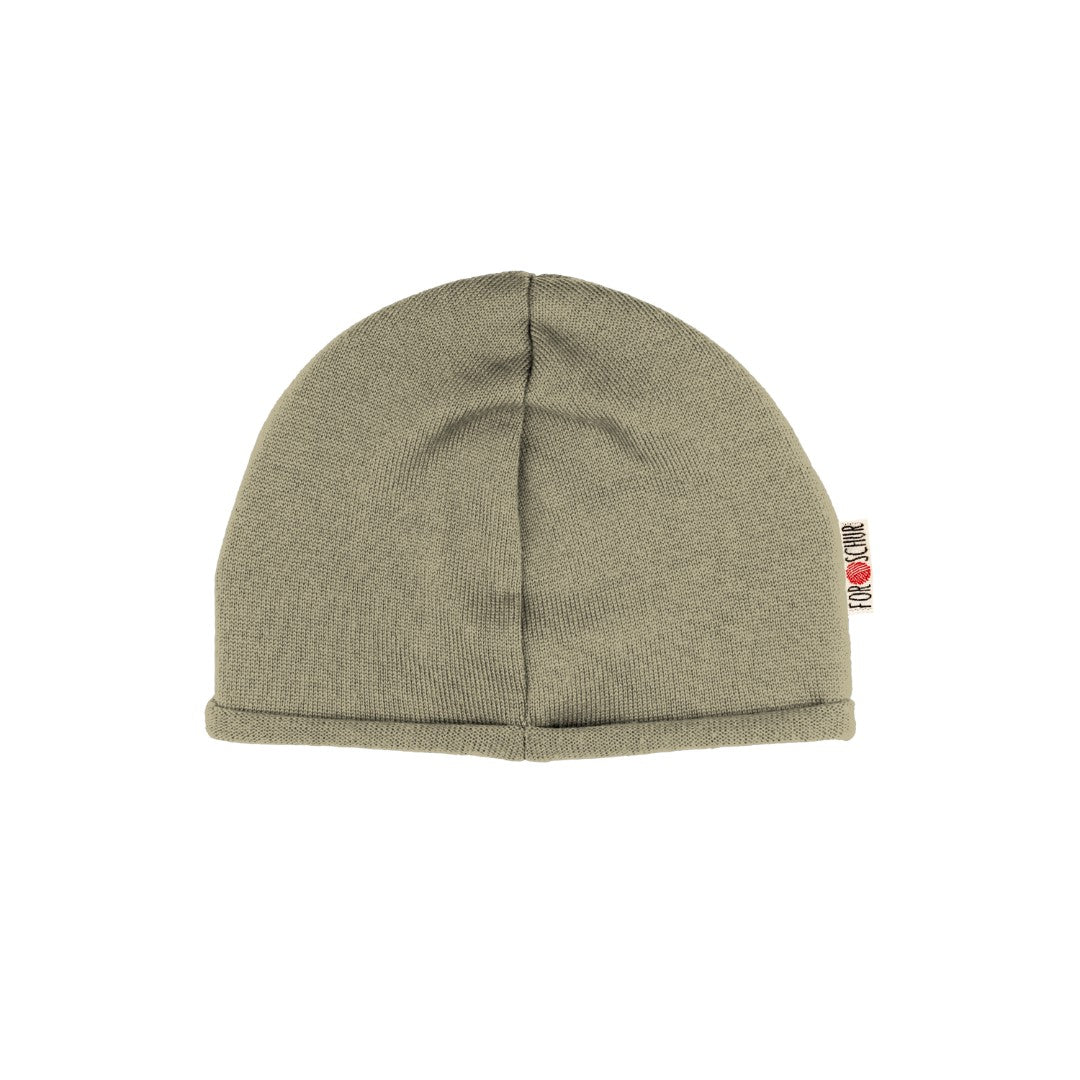 Upcycling Kaschmir Beanie Stein