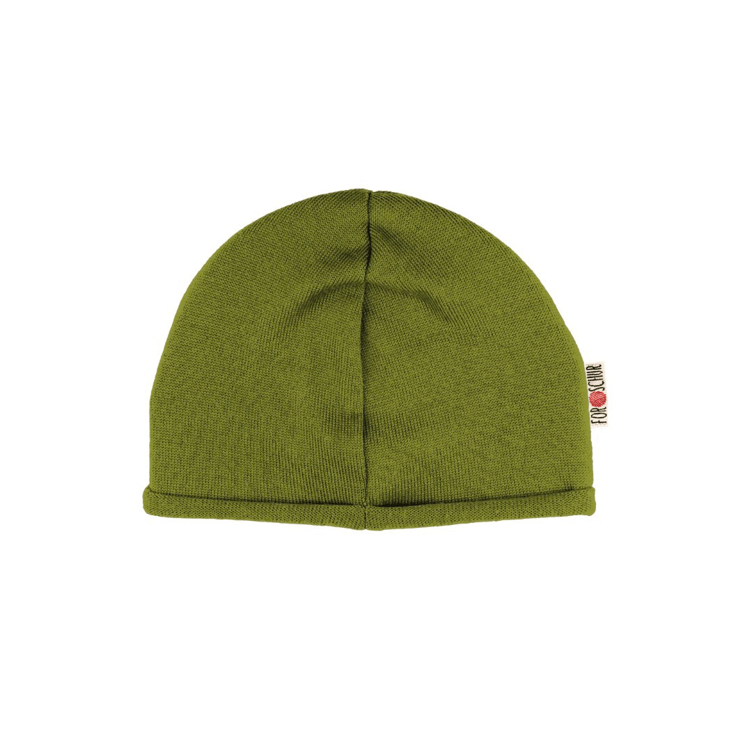 Upcycling Kaschmir Beanie Grün