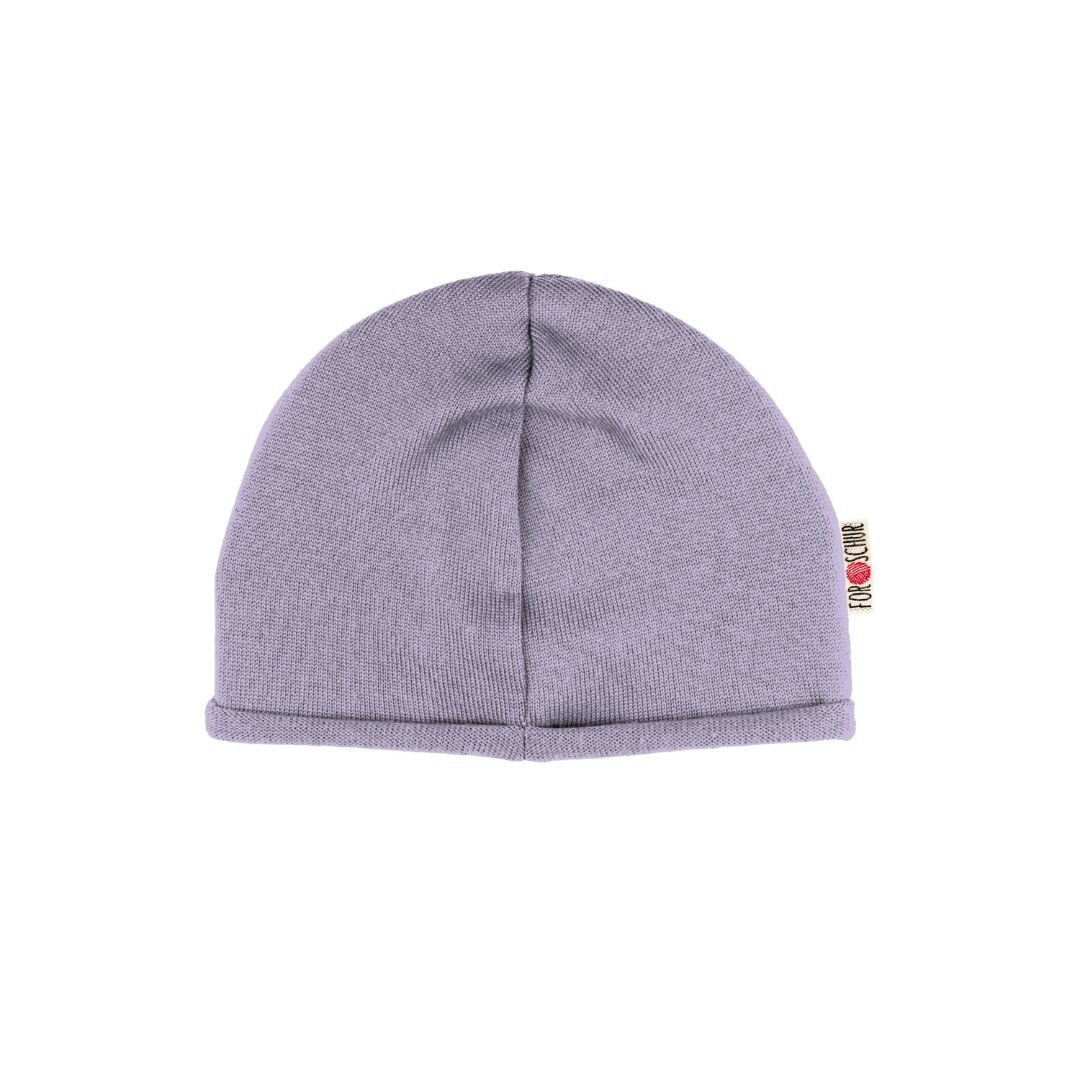 Upcycling Kaschmir Beanie Lila