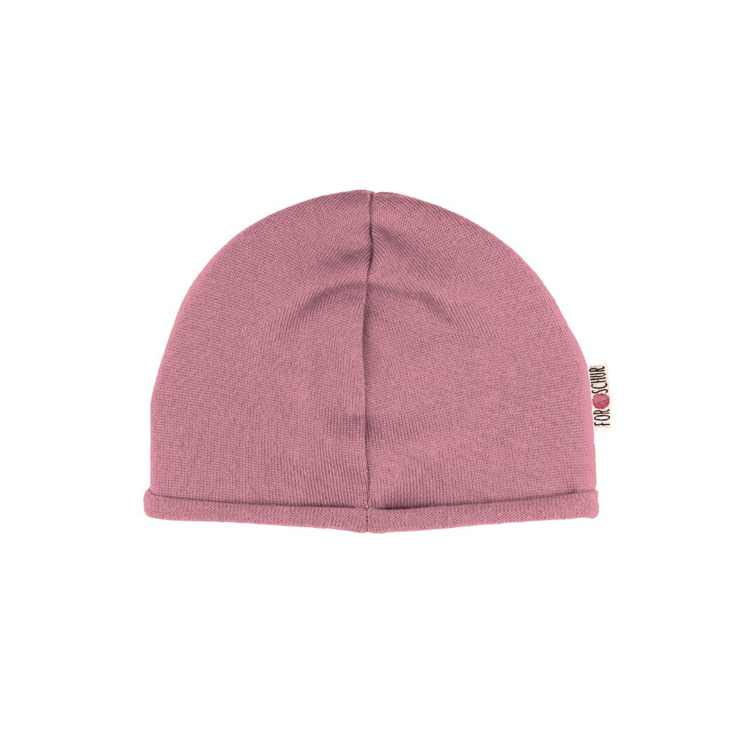 Upcycling Kaschmir Beanie Rosa meliert