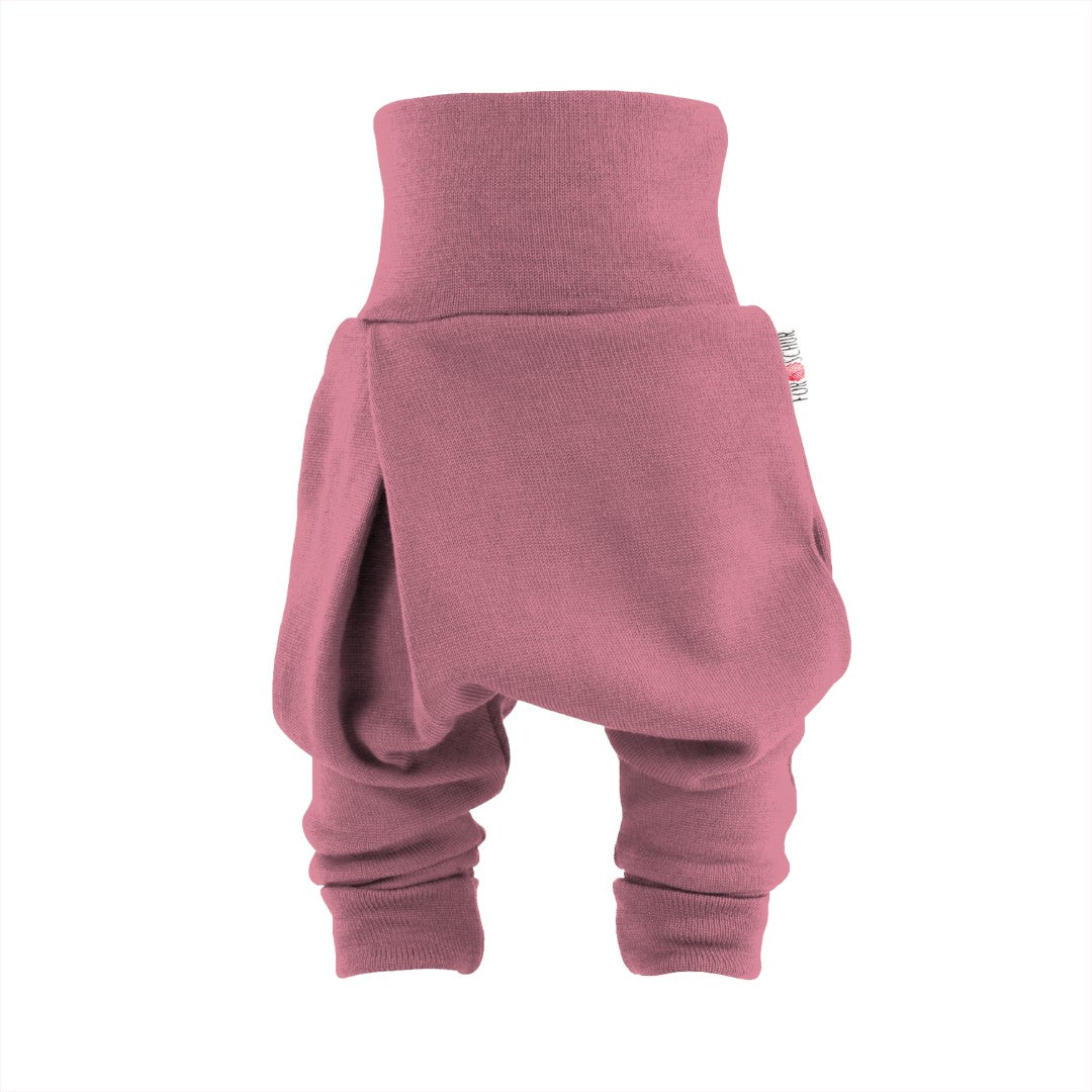 Upcycling Merino Mitwachshose Altrosa