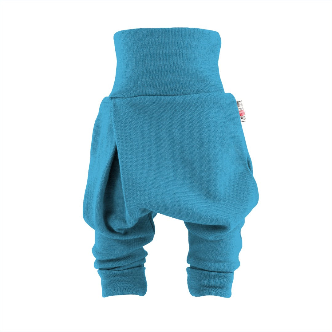 Kaschmir Baby Mitwachshose Aqua