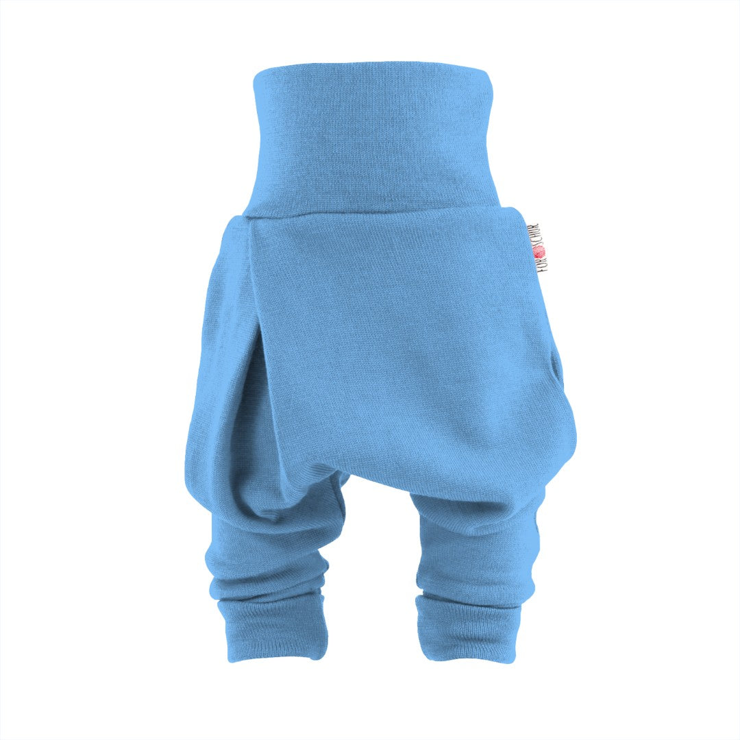 Kaschmir Baby Mitwachshose helles Atlantik